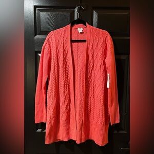 NEW Chico’s Chunky Cable Knit Cardigan Sweater NWT